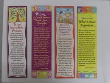 Blue Mountain Arts Bookmark (4) assorted
