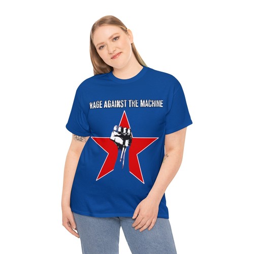 Rage Against the Machine T-Shirt, 90's Rock Vintage Unisex Heavy Cotton Tee - Picture 47 of 61