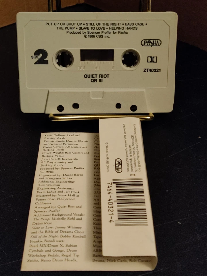 Quiet Riot - QR III (1986) (Cassette) OZT 40321 - Image 4 of 4