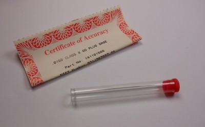 VERMONT GAGE Class X Plus Pin Gage 0.0150'' Go Plug +.00004''