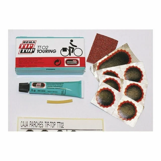 Artículos Tip Top para reparación de pinchazos para bicicletas