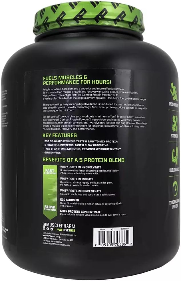 MusclePharm Combat Protein Powder Chocolate Milk 696597712329 eBay