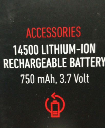 Batteria ricaricabile LED LENSER 14500 RICARICABILE per MH3 MH4 MH5 - Foto 6 di 6