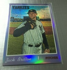 2019 Topps Heritage ZACK BRITTON Purple Refractor 