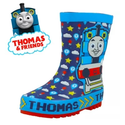 THOMAS & FRIENDS Jungen Thomas The Tank Engine Gummi Gummistiefel UK Größe 5-10 Regen