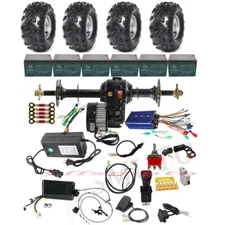 Rear Wheel Track 1000W 1500W Differential Motor Axle Kits for 4 Wheeler Quad ATV