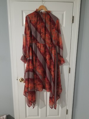 Soft Surroundings Dress Rosy Brown Floral Striped Size L | eBay Soft Surroundings Dress Rosy Brown Floral Striped Size L | eBay