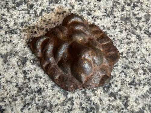 RARE OLD VINTAGE HAND FORGED HEAVY RUSTIC CAST IRON WALL/TABLE DECOR LION FACE, - Picture 5 of 12