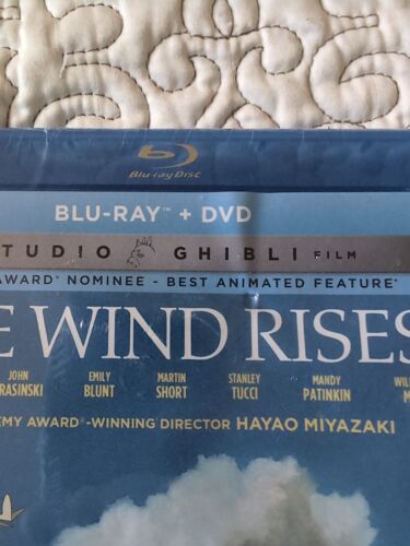 BRAND NEW SEALED The Wind Rises Blu-Ray & DVD Studio Ghibli Anime Novslipcover - Picture 2 of 7