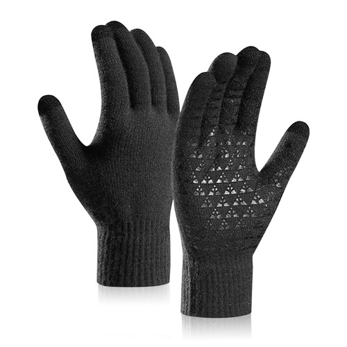 Winter Wool Warm Knitted Touch Screen Glove Mobile Phone Knitted Gloves MenWomen - Picture 16 of 107