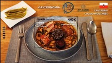 España 2023 Edifil 5680 Sello ** HB Gastronomía Española en 19 platos Cantabria