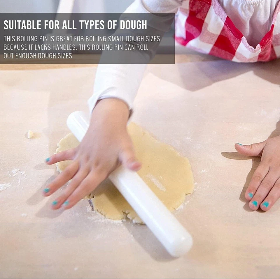 16" Rolling Pin Fondant Icing Cake Dough Decorating Pastry Bread chapattis - Image 2 of 2