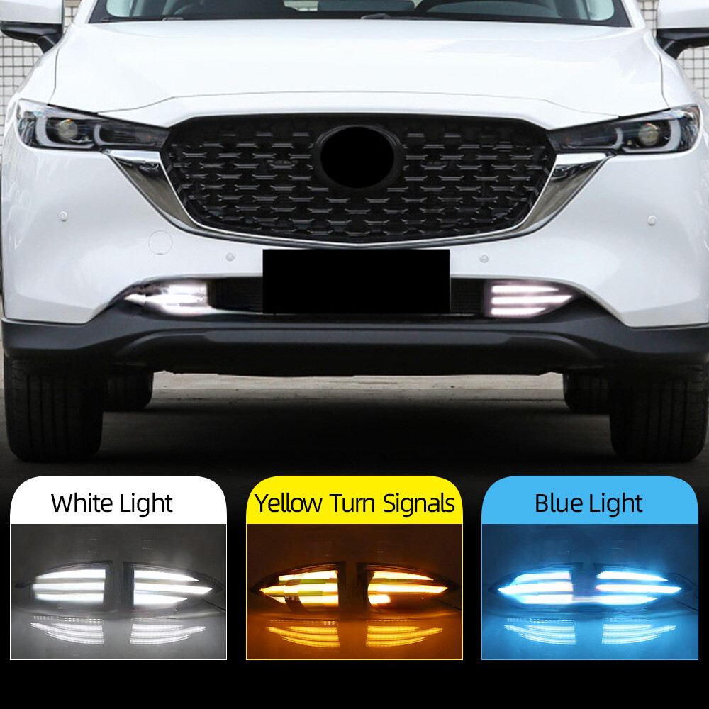 For Mazda CX-5 CX5 2022-2023 LED DRL Daytime Running Lights Fog