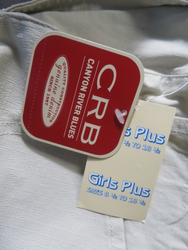 Canyon River Blues Girls Size 10 Pants Biege "New Stone" Pockets NWT - Picture 4 of 12
