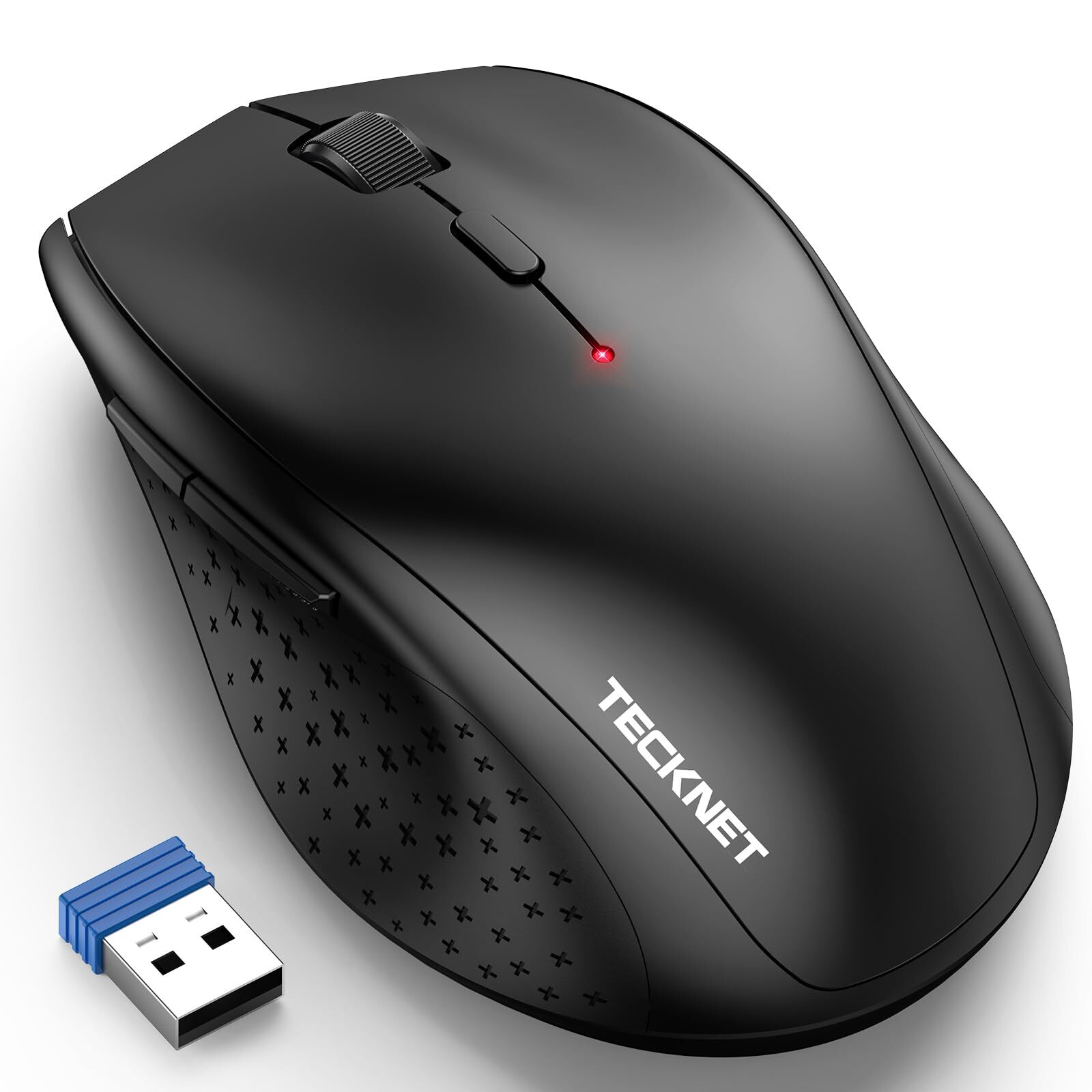 2.4G Wireless Mouse with 6-Level 4800 DPI Adjustable Computer Mouse 30-Day Battery-image