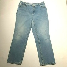 Tommy Hilfiger Jeans Womens 16 Straight Leg Light Blue Faded Flag on Back Pocket