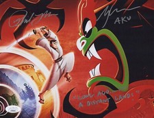 GREG BALDWIN and PHIL LAMARR Signed SAMURAI JACK 8x10 Autograph JSA COA CERT