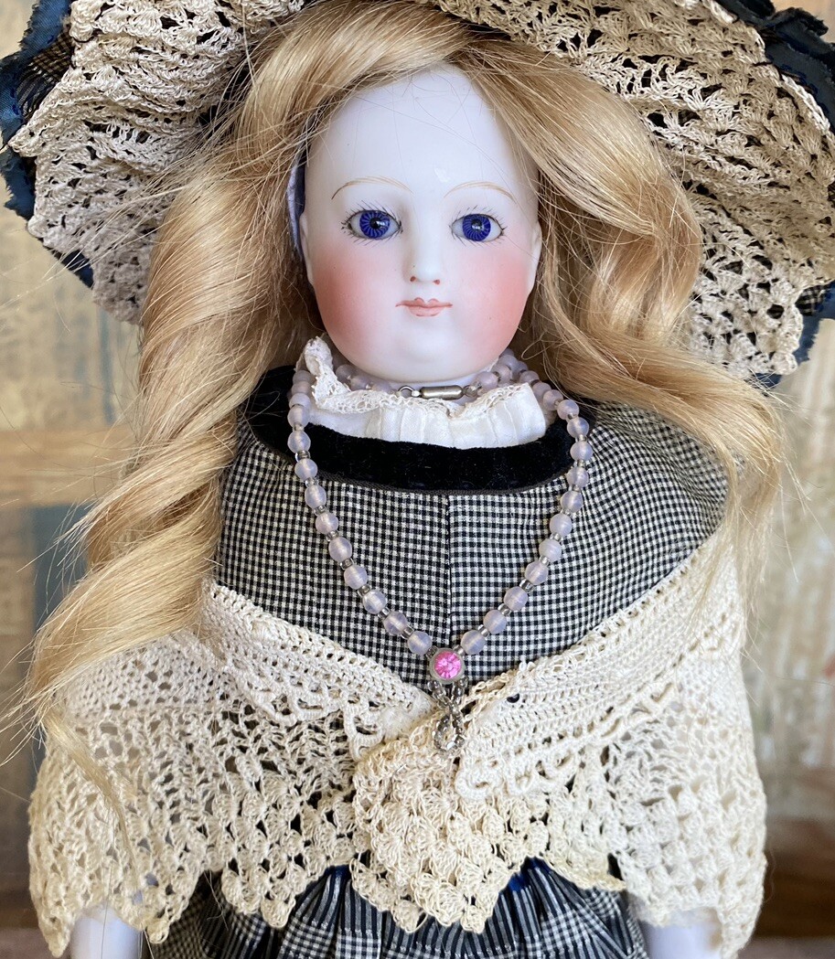 17 1/2 Antique French Fashion Doll Poupee Barrois Blampoix Bisque