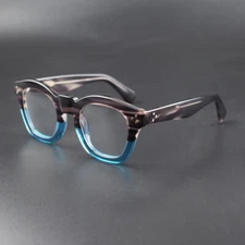 Retro Fashion Acetate Eyeglass Frames Full Rim Glasses Mens Women Rx able