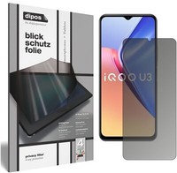 Vivo Iqoo U3 Blickschutzfolie Matt Schutzfolie Folie Display Schutz Dipos