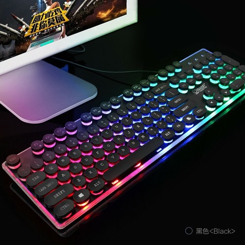 X2 Desktop Computer Tastatur Gaming Tastatur LED + PC Spiel Farbe USB Maus Bundle - Bild 5 von 15