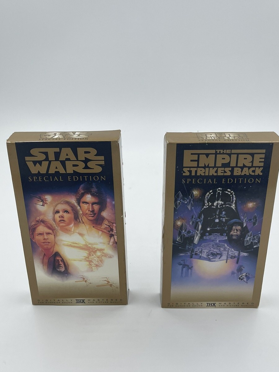 Lot Of 2 VHS Star Wars Special Edition & The Empire Strikes Back