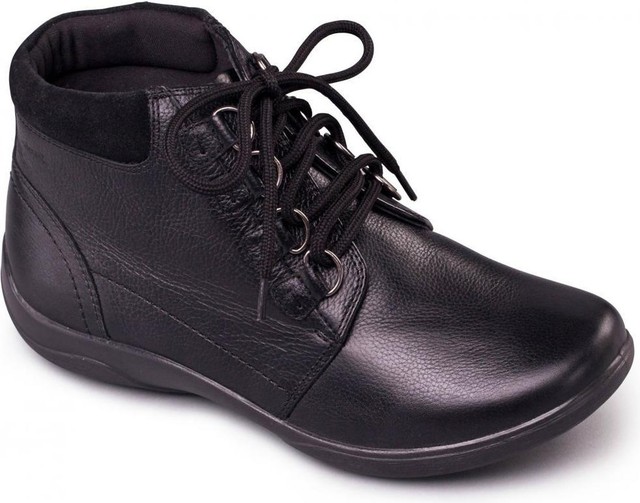 ladies wide fit black boots