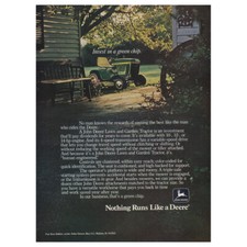 1977 John Deere Tractor: Invest In a Green Chip Vintage Print Ad