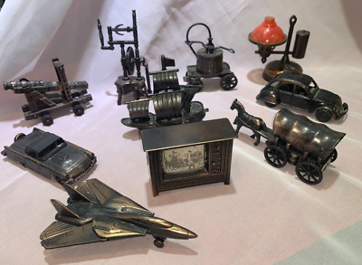 Antique Metal Pencil Sharpeners -Plane-TV-VWBug-Ship-Lamp-Cannon-Convertible-Wag