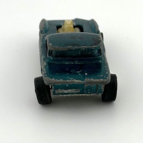 Vtg 1967 Hot Wheels Redline Python Aqua Blue with Black Roof Mattel Original HK - Picture 6 of 11