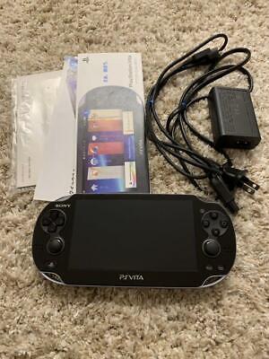 Mint Sony PS Vita 3G Wi-Fi model Crystal Black PCH-1100 AA01 Mint Sony PS Vita 3G Wi-Fi model Crystal Black PCH-1100 AA01