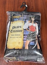 PIRATES TREASURE HALLOWEEN COSTUME WOMEN'S SIZE Up to 14-16