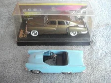2 COLLECTIBLE MINI CARS (SOLIDO 1948 TUCKER & HALLMARK 1957 FORD THUNDERBIRD(