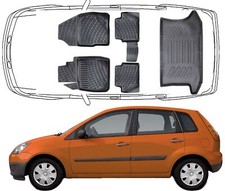 Trimak 3D Fußmatten & Kofferwanne Set für Ford Fiesta 2001–2008