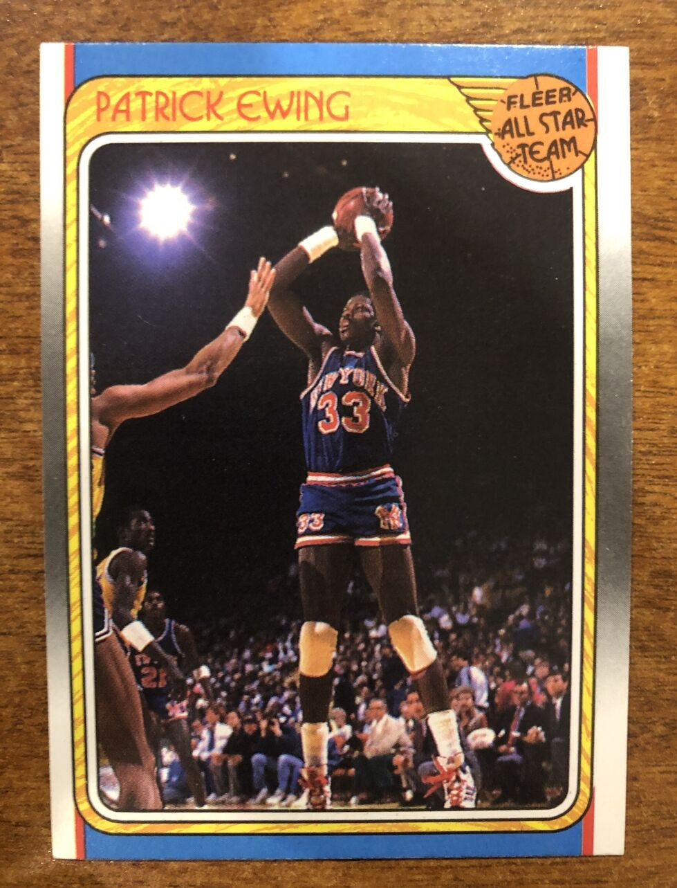 1988 Fleer #130 Patrick Ewing! HOF! NY Knicks!