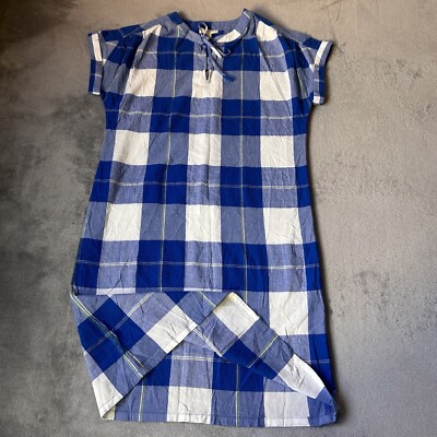 STYLE & CO, Women's Blue And White Plaid Dress, Short Sleeve Shift, Sz XS,  New | eBay