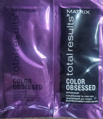 Matrix Total Results Color Obsessed Antioxidant Shampoo & Conditioner .34 Oz Ea 
