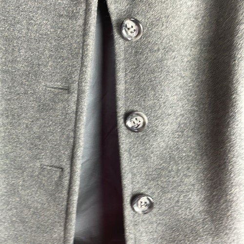 Talbots Vintage Angora Wool Blend Gray Button Front Notch Collar Jacket Sz 14 - Picture 8 of 12