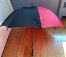 VTG 80'S ESTEE LAUDER-ARAMIS Black  Red Gamblers Dice Promotional Umbrella