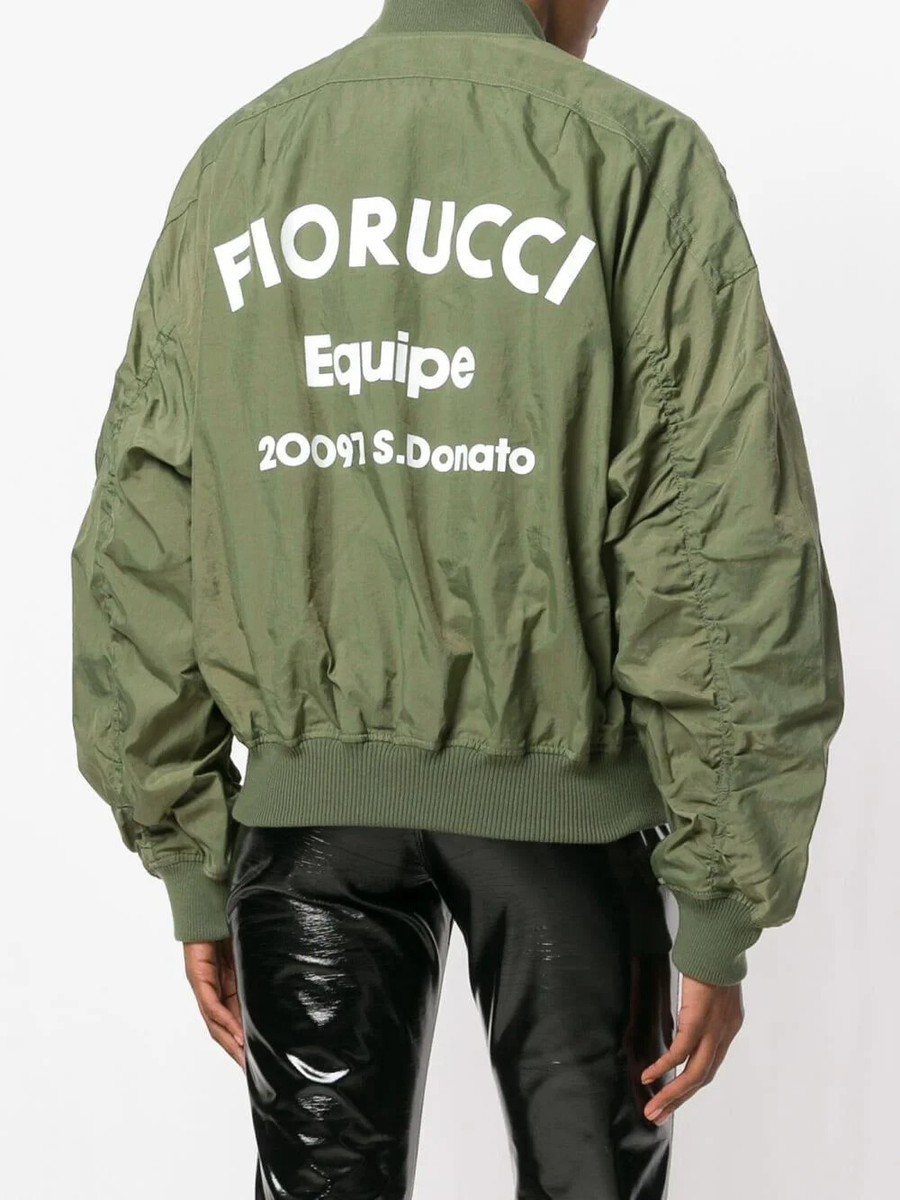 Fiorucci☆子牛革☆leather 短丈“bomber jacket Fiorucci☆子牛革☆leather 短丈“bomber jacket