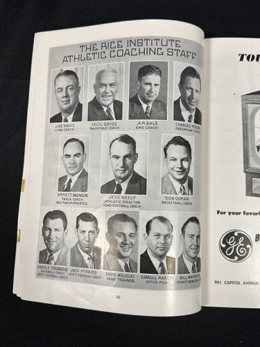 1950 RICE vs SMU College Football Program with TICKET STUB - Picture 5 of 24