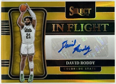 2022-23 Chronicles Draft Select In Flight Auto Gold /10 David Roddy #IN-DRO