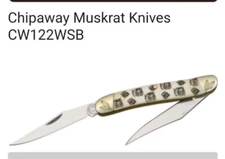 Chipaway Cutlery Bent Creek Muskrat Knife CW-122WSB New In Box. #412