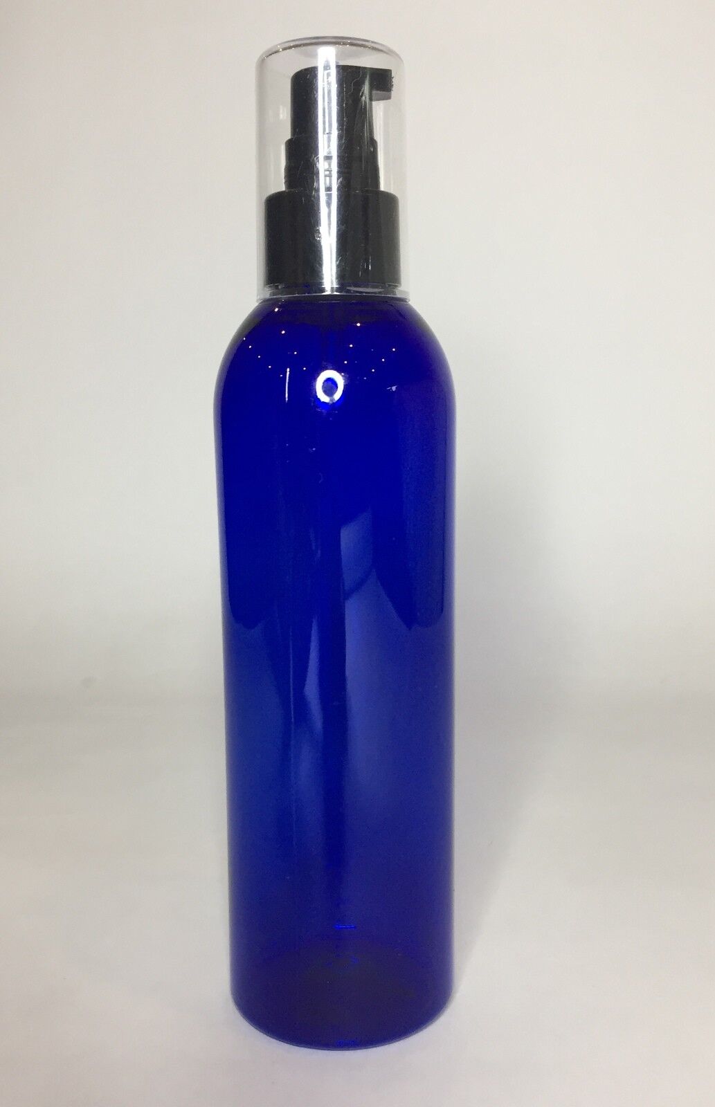 Empty Cobalt Blue PET 250ml Boston Bottle And Black Serum Pump *ANY AMOUNT* Klassiek super goedkoop