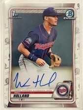 2020 Bowman Chrome Will Holland 1st Prospect Auto Autograph #CPA-WH Baseball