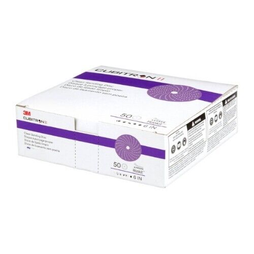 3M 31486 Cubitron II Hookit Purple Clean Sanding Abrasive Disc 6 in 600+ Grade - Bild 1 von 1
