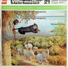 Walt Disney's Jungle Book 1966 - 3d View-Master 3 Reel Packet SEALED