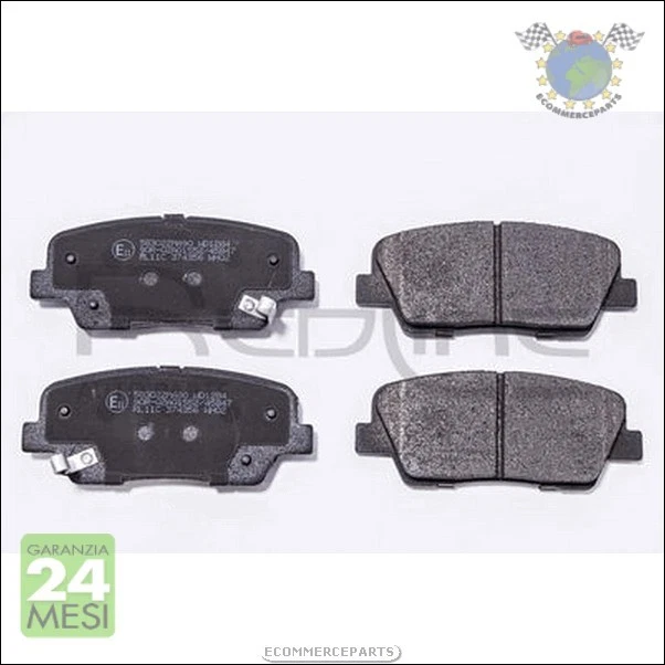 Kit Pastiglie freno Ant+Post RedLine per HYUNDAI SANTA FE KIA SORENTO tox - Immagine 3 di 4