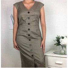 Walter Baker dress size 10 Woven Deep V-Neck Straight work wear
