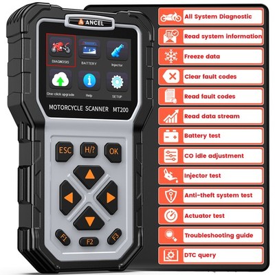 ANCEL MT200 for BMW Honda OBD2 All System Scanner Diagnostic Tool Injector Test